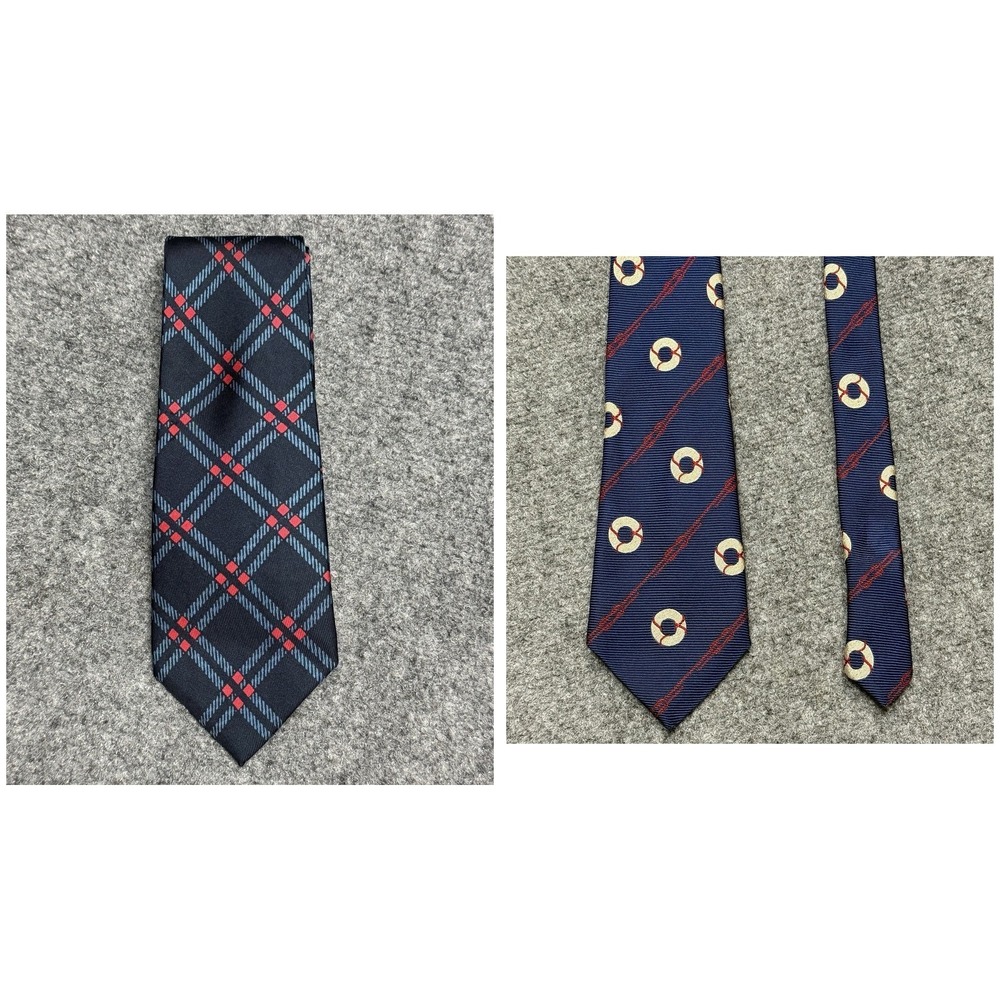 Turnbull & Asser Silk Ties 2-Pack Mens Necktie Luxury England Plaid